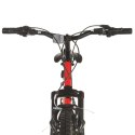VidaXL Rower górski, 21 przerzutek, koła 26'', rama 49 cm, czerwony