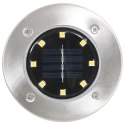 VidaXL Solarne lampy gruntowe LED, 8 szt., kolory RGB