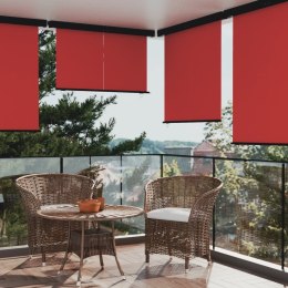 VidaXL Markiza boczna na balkon, 165x250 cm, czerwona