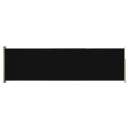 VidaXL Wysuwana markiza boczna na taras, 180 x 600 cm, czarna