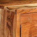 VidaXL Komoda z litego drewna z rzeźbionymi drzwiami, 160x40x75 cm
