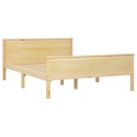 VidaXL Rama łóżka, lite drewno sosnowe, 120 x 200 cm