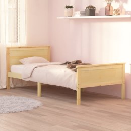 VidaXL Rama łóżka, lite drewno sosnowe, 90 x 200 cm