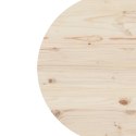 VidaXL Blat stołu, Ø80x2,5 cm, lite drewno sosnowe