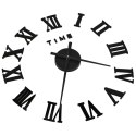 VidaXL Zegar ścienny 3D, nowoczesny design, czarny, 100 cm, XXL