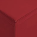 VidaXL Składana ławka ze schowkiem, kolor winna czerwień, PVC