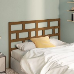 VidaXL Wezgłowie łóżka, miodowy brąz 166x4x100 cm, lite drewno sosnowe