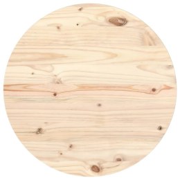 VidaXL Blat stołu, Ø60x2,5 cm, lite drewno sosnowe