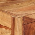 VidaXL Stolik konsolowy, 110x35x75 cm, lite drewno akacjowe