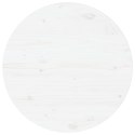 VidaXL Blat stołu, biały, Ø60x2,5 cm, lite drewno sosnowe