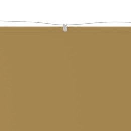 VidaXL Markiza pionowa, beżowa, 100x1000 cm, tkanina Oxford