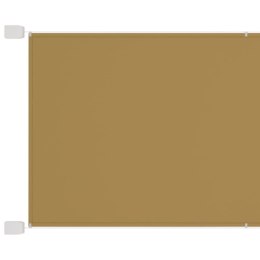 VidaXL Markiza pionowa, beżowa, 100x270 cm, tkanina Oxford