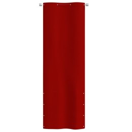 VidaXL Parawan balkonowy, czerwony, 80x240 cm, tkanina Oxford
