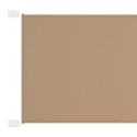 VidaXL Markiza pionowa, kolor taupe, 100x600 cm, tkanina Oxford