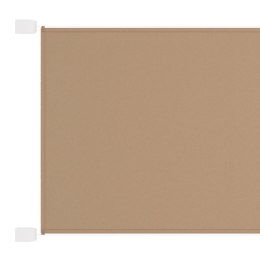 VidaXL Markiza pionowa, kolor taupe, 100x600 cm, tkanina Oxford