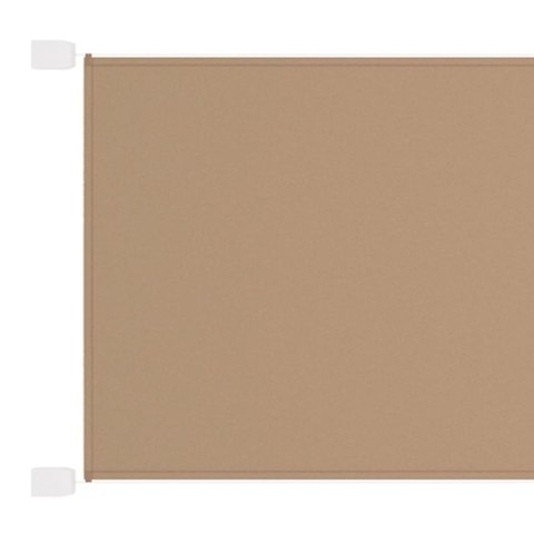 VidaXL Markiza pionowa, kolor taupe, 100x1200 cm, tkanina Oxford