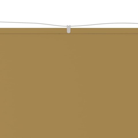 VidaXL Markiza pionowa, beżowa, 180x360 cm, tkanina Oxford