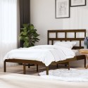 VidaXL Rama łóżka, miodowy brąz, 150x200 cm, lite drewno