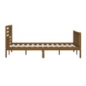 VidaXL Rama łóżka, miodowy brąz, 150x200 cm, lite drewno
