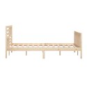 VidaXL Rama łóżka, 180x200 cm, lite drewno