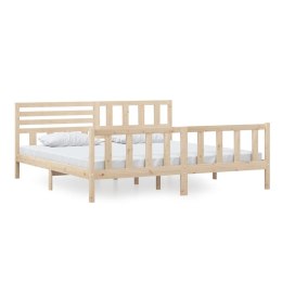 VidaXL Rama łóżka, lite drewno, 200x200 cm