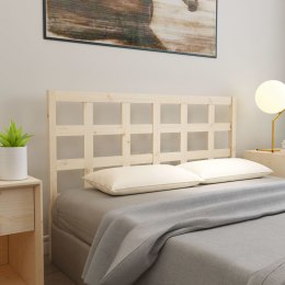 VidaXL Wezgłowie łóżka, 145,5x4x100 cm, lite drewno sosnowe