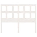 VidaXL Wezgłowie łóżka, białe, 145,5x4x100 cm, lite drewno sosnowe