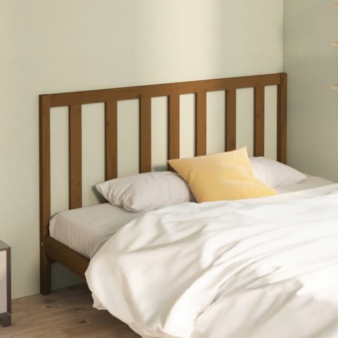 VidaXL Wezgłowie łóżka, miodowy brąz, 166x4x100 cm, drewno sosnowe