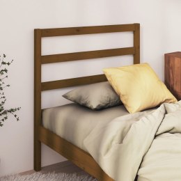 VidaXL Wezgłowie łóżka, miodowy brąz, 81x4x100 cm, lite drewno sosnowe
