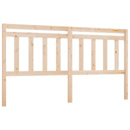 VidaXL Wezgłowie łóżka, 206x4x100 cm, lite drewno sosnowe