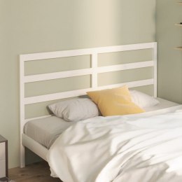 VidaXL Wezgłowie łóżka, białe, 141x4x100 cm, lite drewno sosnowe