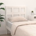VidaXL Wezgłowie łóżka, białe, 95,5x4x100 cm, lite drewno sosnowe