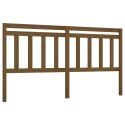 VidaXL Wezgłowie łóżka, brązowe, 186x4x100 cm, lite drewno sosnowe