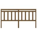 VidaXL Wezgłowie łóżka, miodowy brąz 206x4x100 cm, lite drewno sosnowe