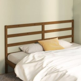 VidaXL Wezgłowie łóżka, miodowy brąz 206x4x100 cm, lite drewno sosnowe