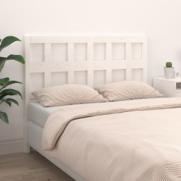 VidaXL Wezgłowie łóżka, białe, 165,5x4x100 cm, lite drewno sosnowe