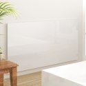 VidaXL Wezgłowie łóżka, biel z połyskiem, 160x1,5x80 cm