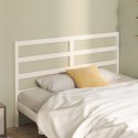VidaXL Wezgłowie łóżka, białe, 146x4x100 cm, lite drewno sosnowe