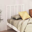 VidaXL Wezgłowie łóżka, białe, 106x4x100 cm, lite drewno sosnowe