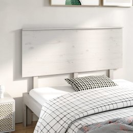 VidaXL Wezgłowie łóżka, białe, 144x6x82,5 cm, lite drewno sosnowe