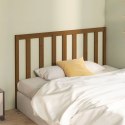 VidaXL Wezgłowie łóżka, miodowy brąz, 146x4x100cm, lite drewno sosnowe