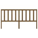 VidaXL Wezgłowie łóżka, miodowy brąz, 186x4x100cm, lite drewno sosnowe