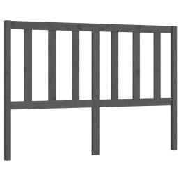VidaXL Wezgłowie łóżka, szare, 166x4x100 cm, lite drewno sosnowe