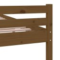 VidaXL Rama łóżka, miodowy brąz, lite drewno, 160 x 200 cm