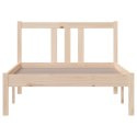 VidaXL Rama łóżka, lite drewno, 90 x 200 cm