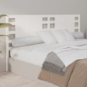 VidaXL Wezgłowie łóżka, białe, 186x4x100 cm, lite drewno sosnowe