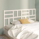 VidaXL Wezgłowie łóżka, białe, 186x4x104 cm, lite drewno sosnowe
