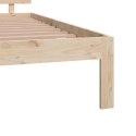VidaXL Rama łóżka z litego drewna sosnowego, 140 x 190 cm