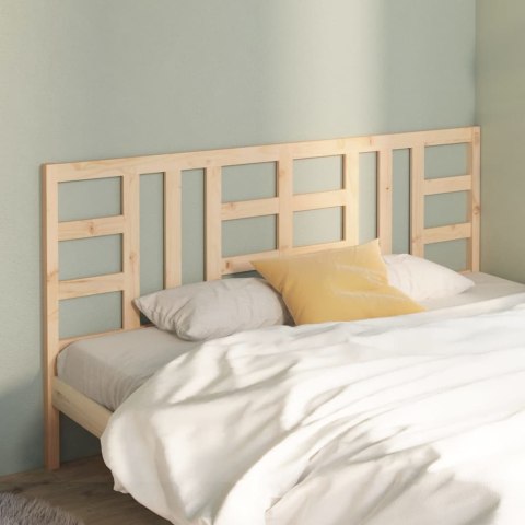 VidaXL Wezgłowie łóżka, 206x4x100 cm, lite drewno sosnowe