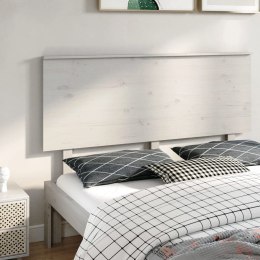VidaXL Wezgłowie łóżka, białe, 154x6x82,5 cm, lite drewno sosnowe